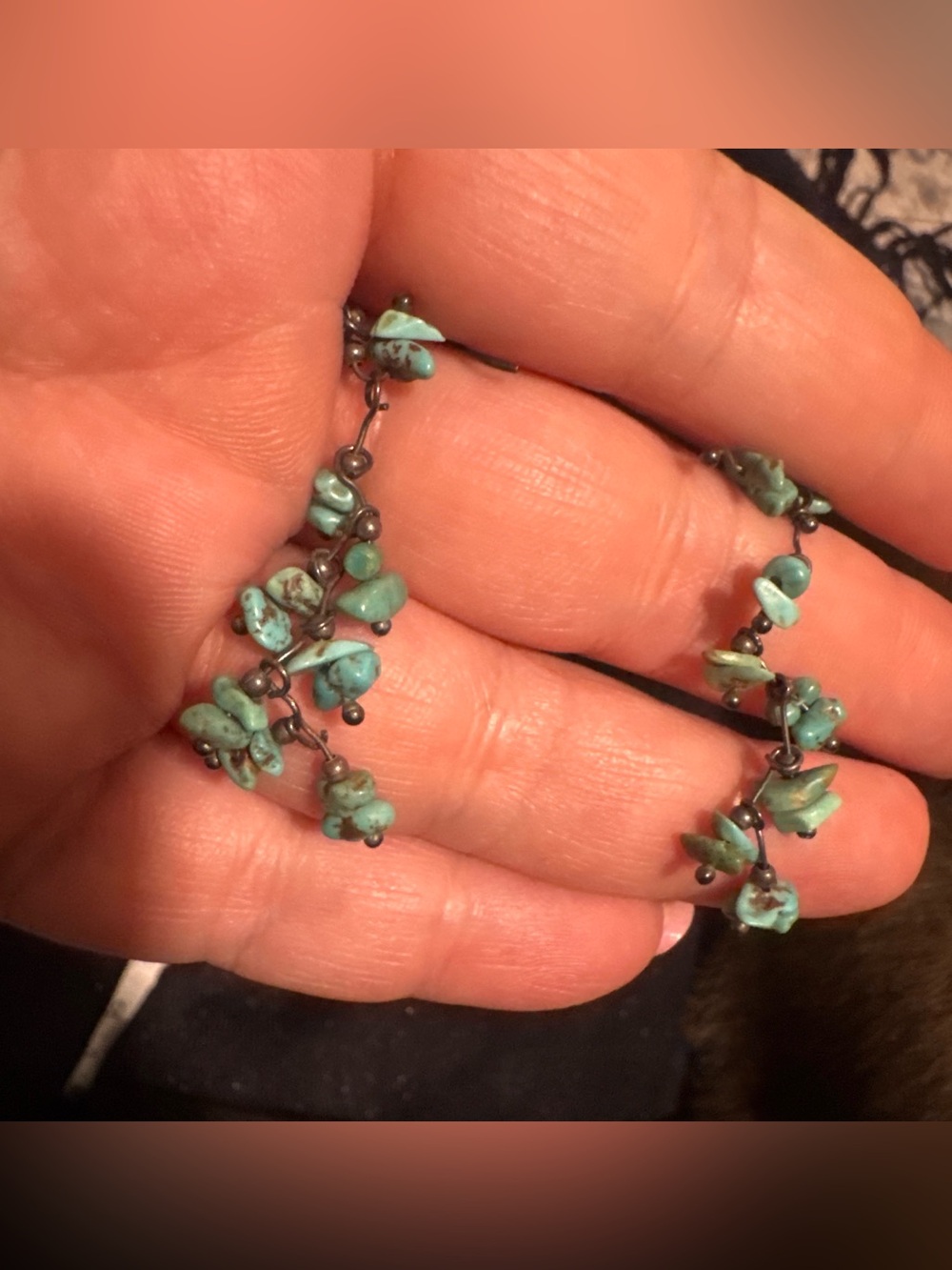 Turquoise Chip Dangle Earrings - Women's Jewelry